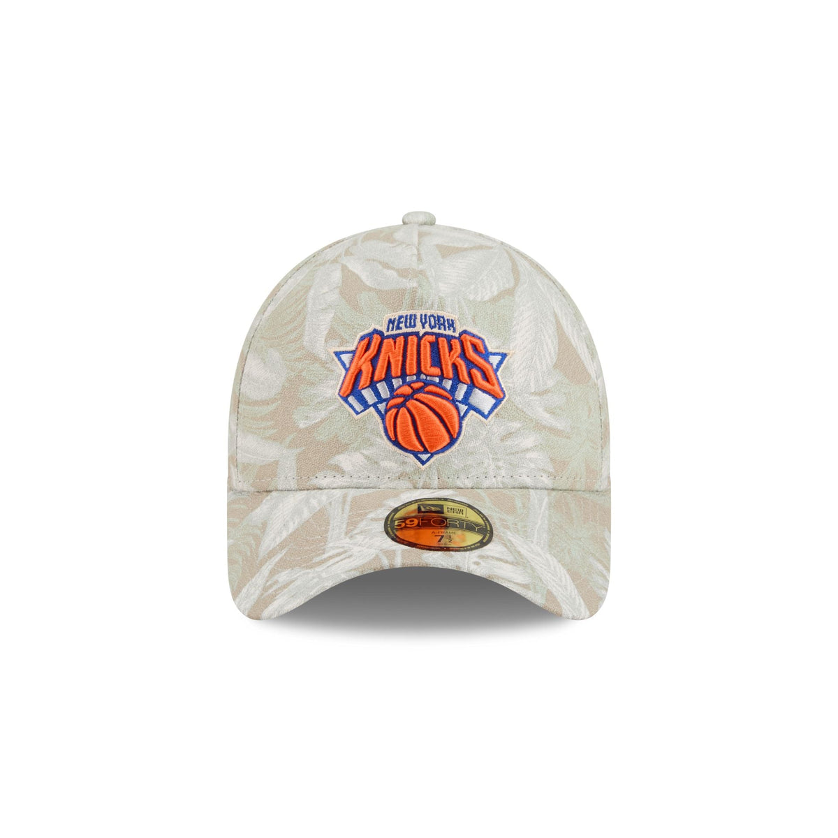 New York Knicks Three Looms Leafy Palm 59FORTY A-Frame Fitted Hat