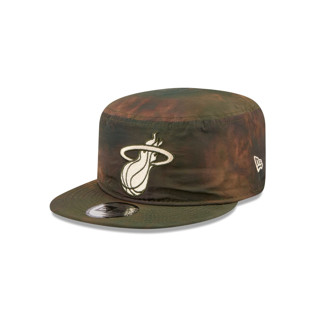 Miami Heat Three Looms Nylon Wash Dye Painter Hat