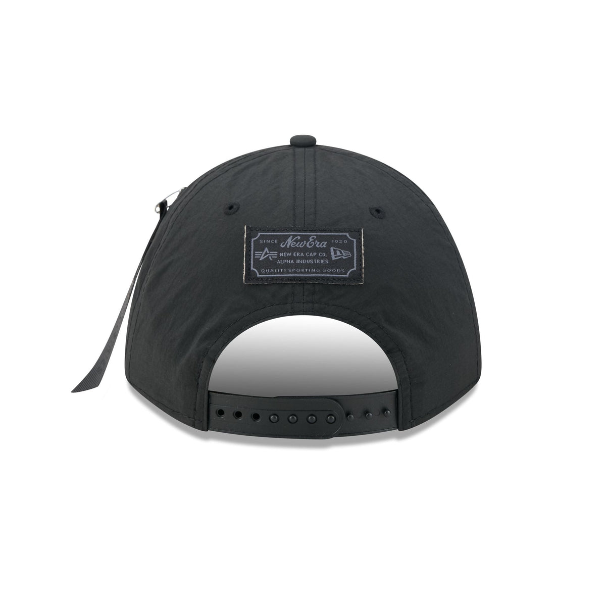 Alpha Industries x Pittsburgh Steelers Nylon Black 9FORTY M-Crown A-Frame Snapback Hat