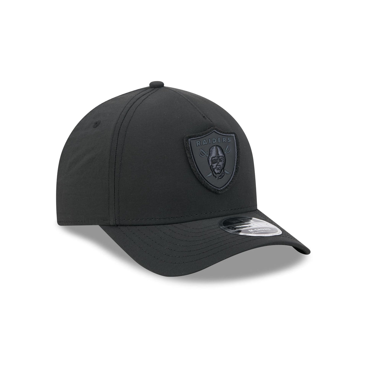 Alpha Industries x Las Vegas Raiders Nylon Black 9FORTY M-Crown A-Frame Snapback Hat