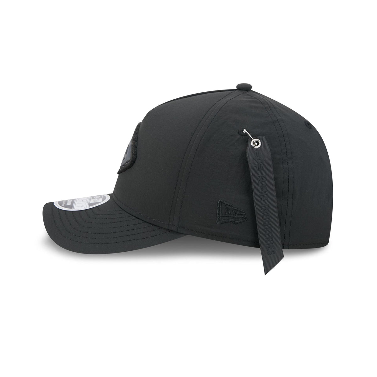 Alpha Industries x Kansas City Chiefs Nylon Black 9FORTY M-Crown A-Frame Snapback Hat