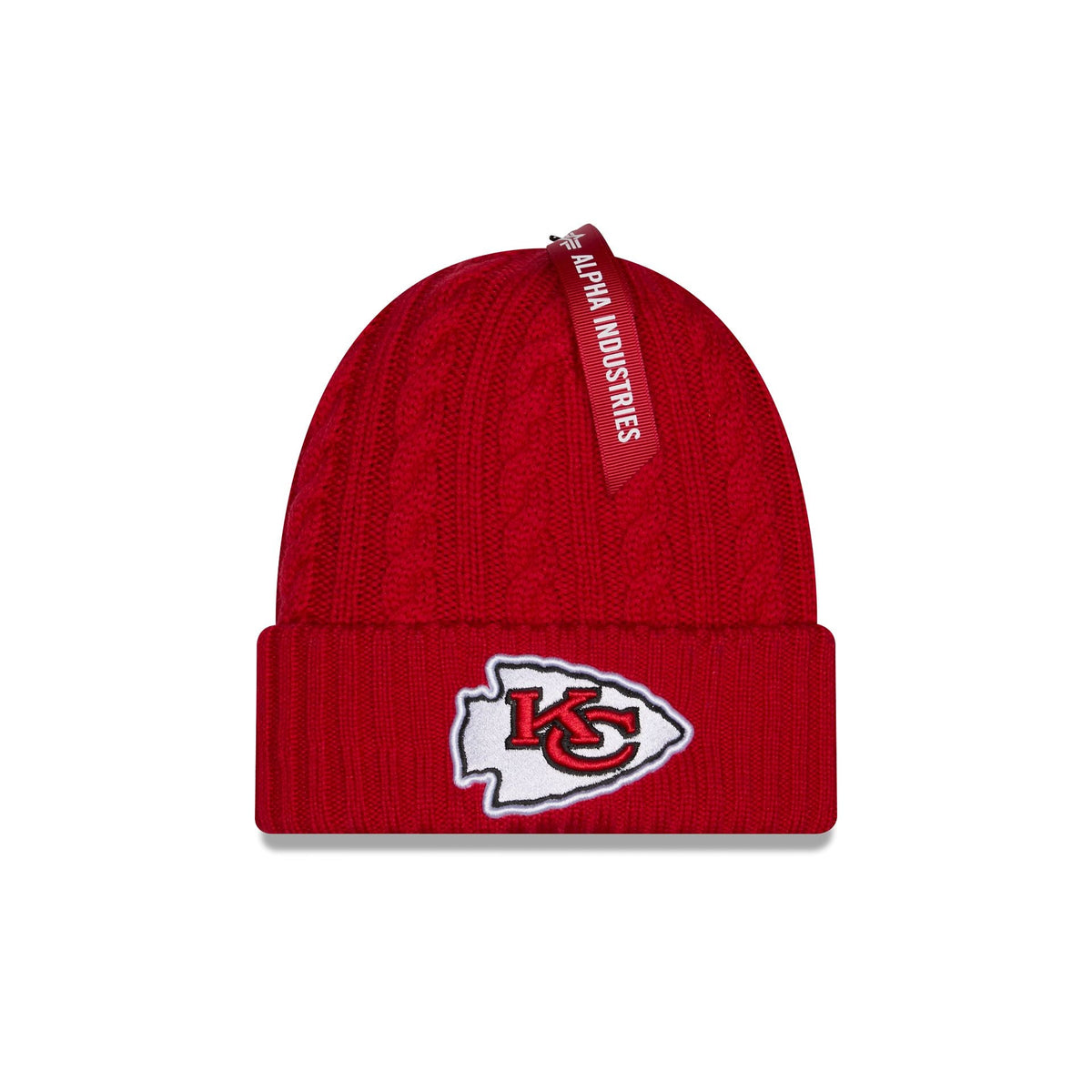 Alpha Industries x Kansas City Chiefs Cable Knit Hat