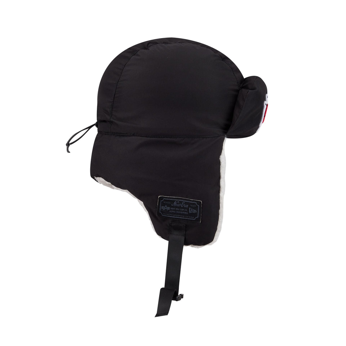 Alpha Industries x Kansas City Chiefs Black Puffer Trapper Hat