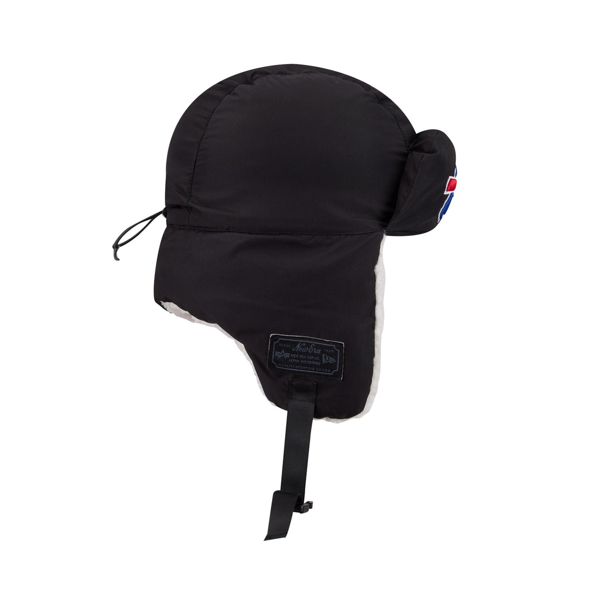 Alpha Industries x Buffalo Bills Black Puffer Trapper Hat