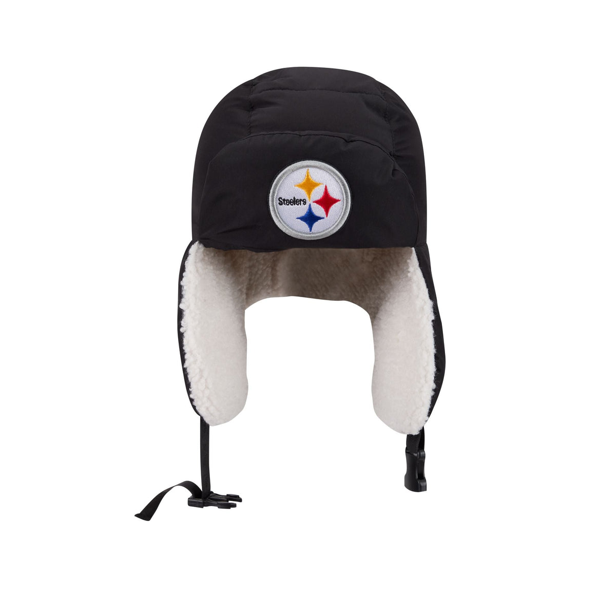 Alpha Industries x Pittsburgh Steelers Black Puffer Trapper Hat