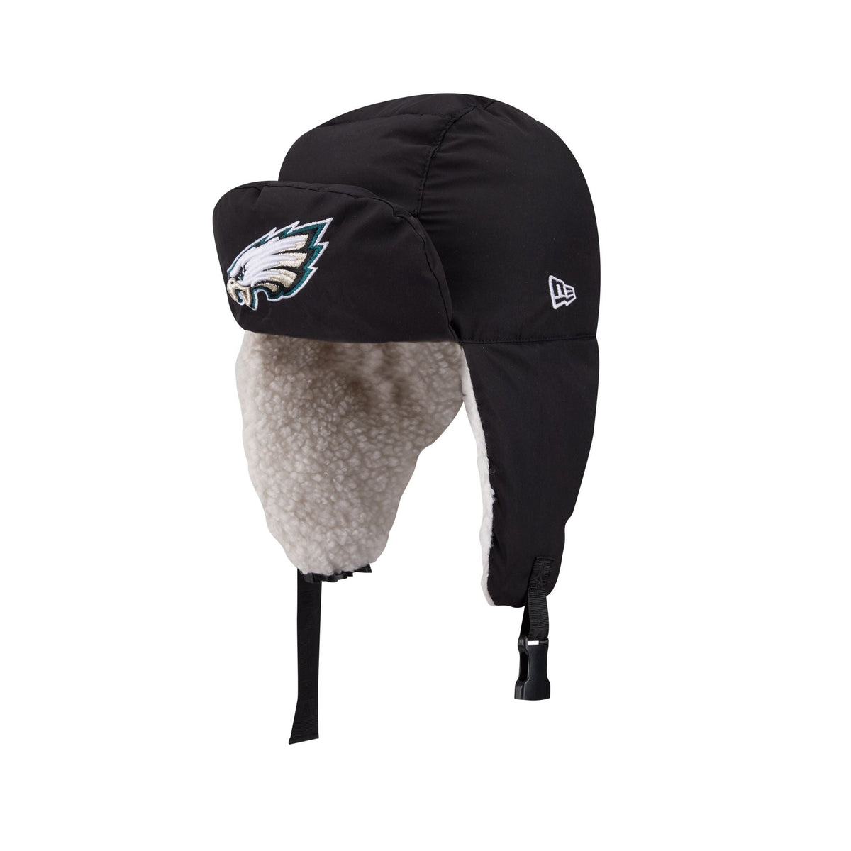 Alpha Industries x Philadelphia Eagles Black Puffer Trapper Hat
