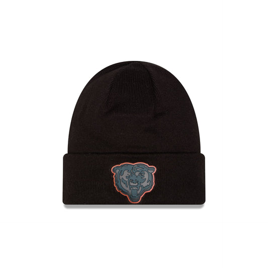Chicago Bears All Black Beanie Hat