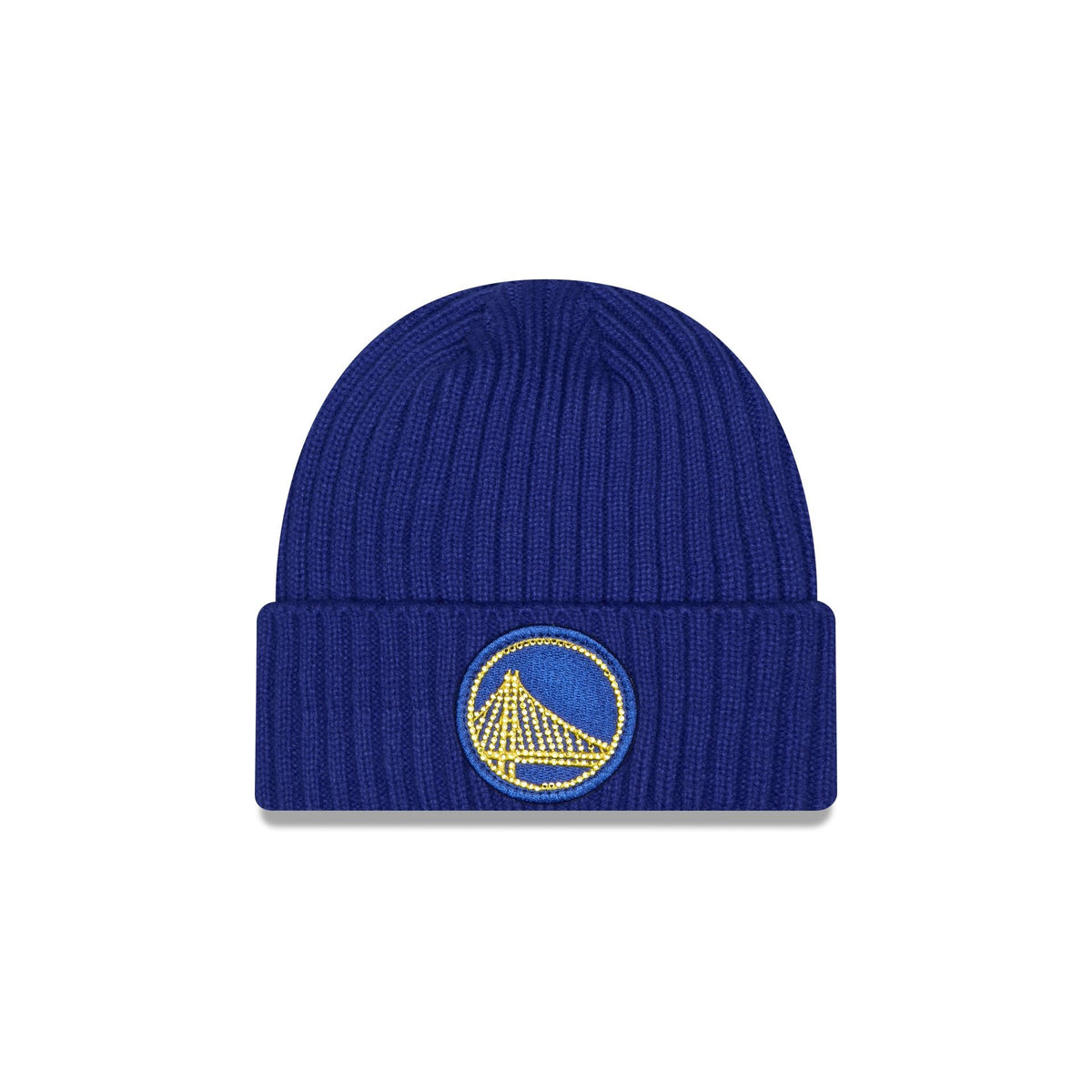 Golden State Warriors Rhinestone Badge Beanie Hat
