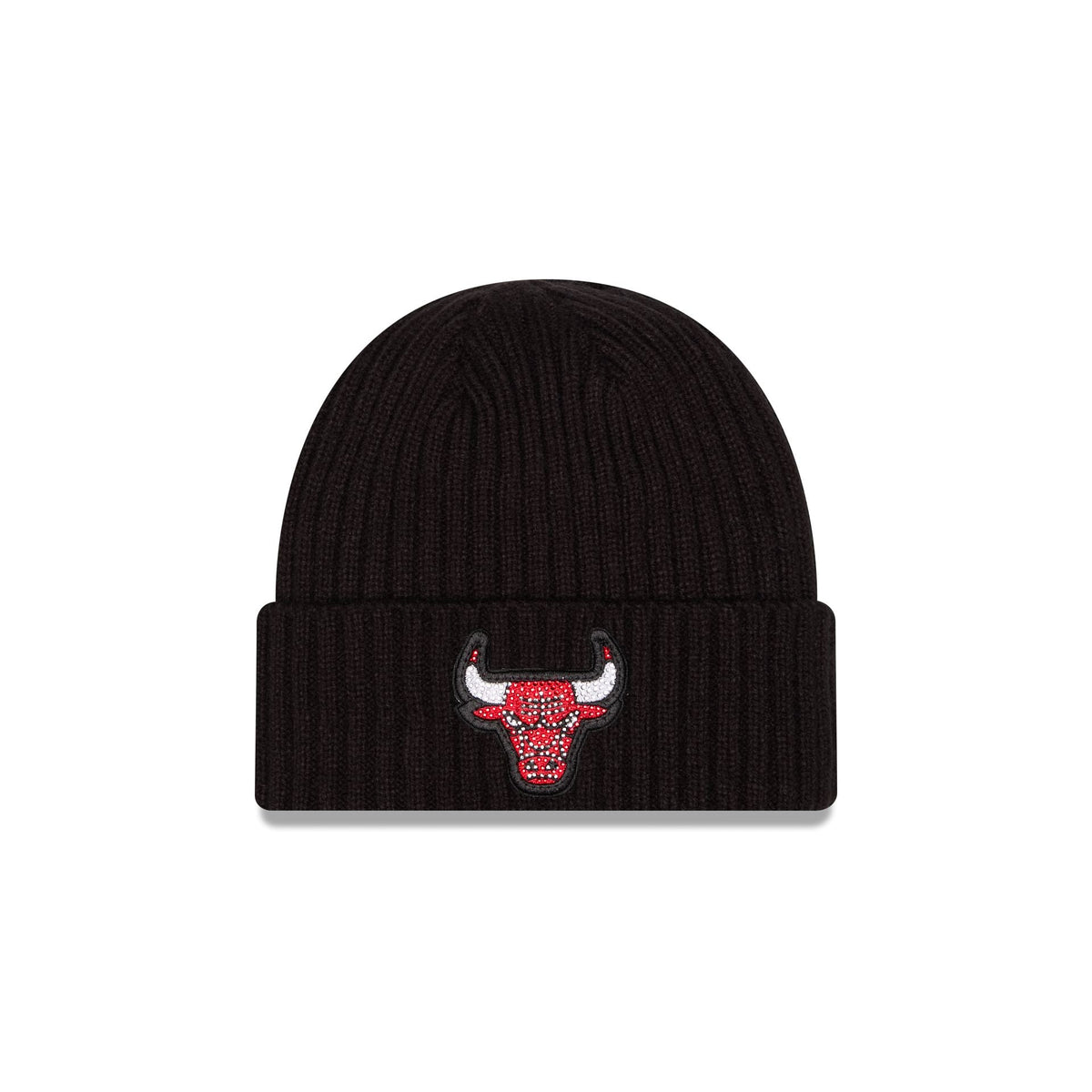 Chicago Bulls Rhinestone Badge Beanie Hat