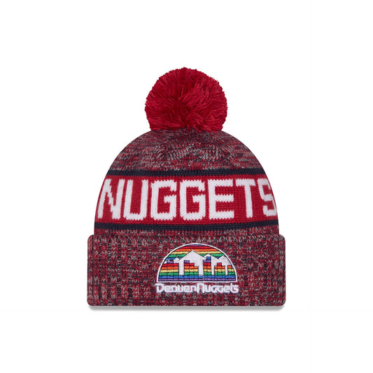 Denver Nuggets Tri Color Pom Knit Hat