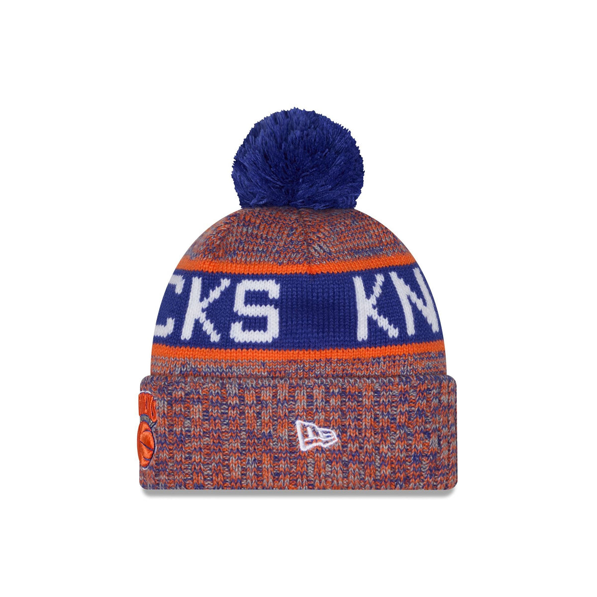 New York Knicks Tri Color Pom Knit Hat
