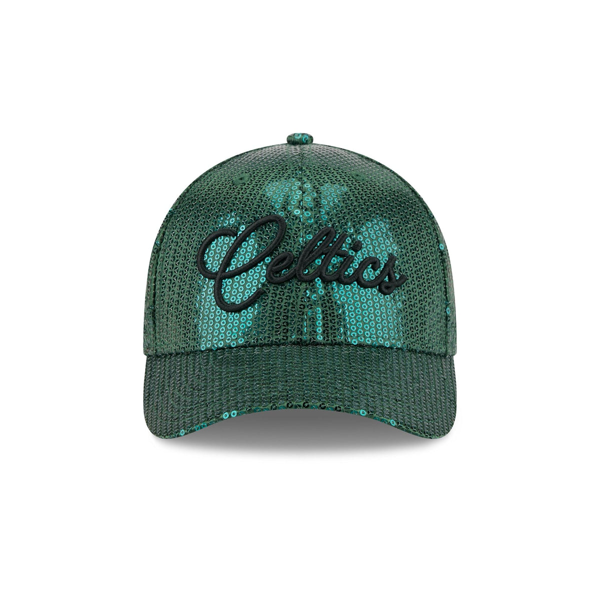 Boston Celtics Sequin Script Women's 9FORTY M-Crown Snapback Hat