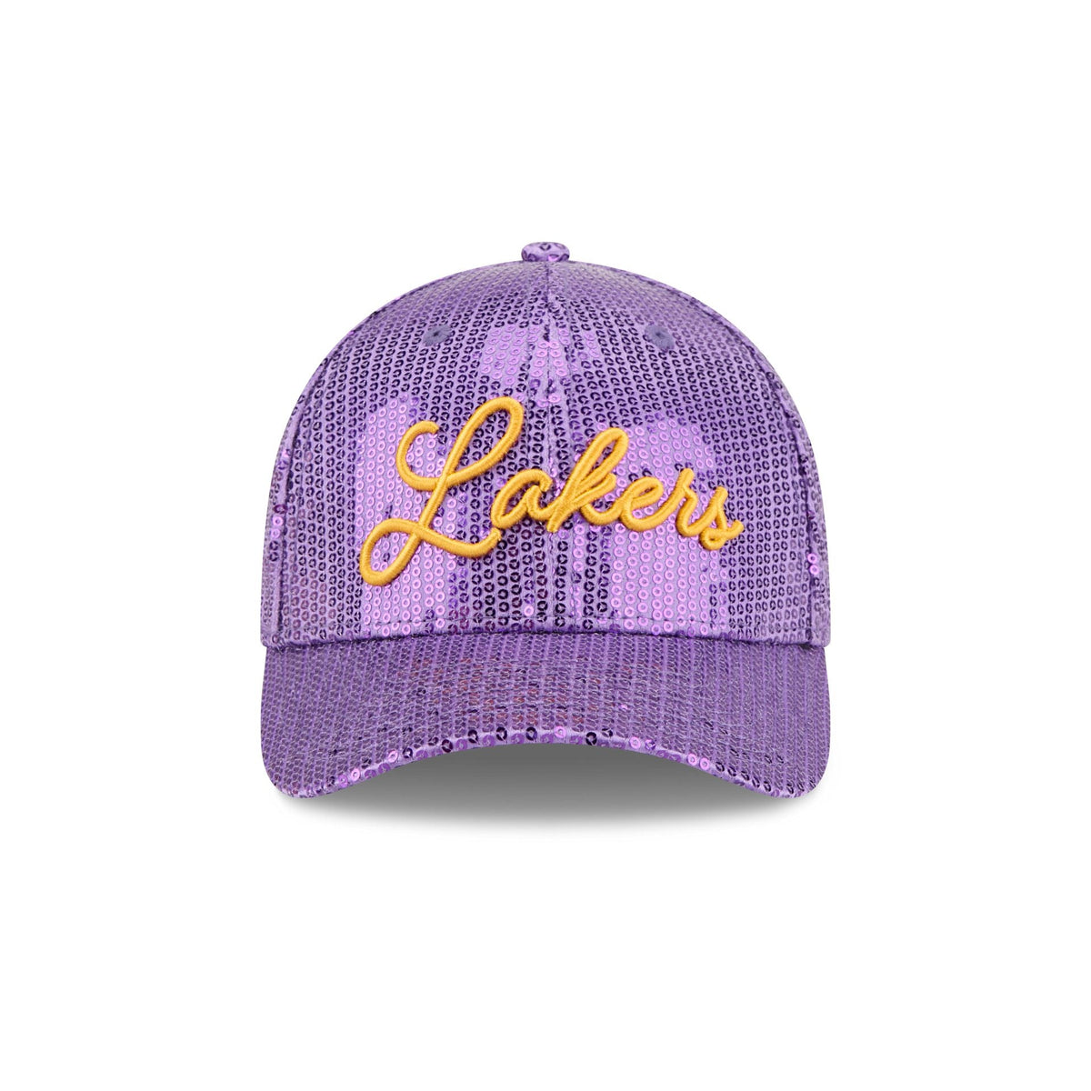 Los Angeles Lakers Sequin Script Women's 9FORTY M-Crown Snapback Hat