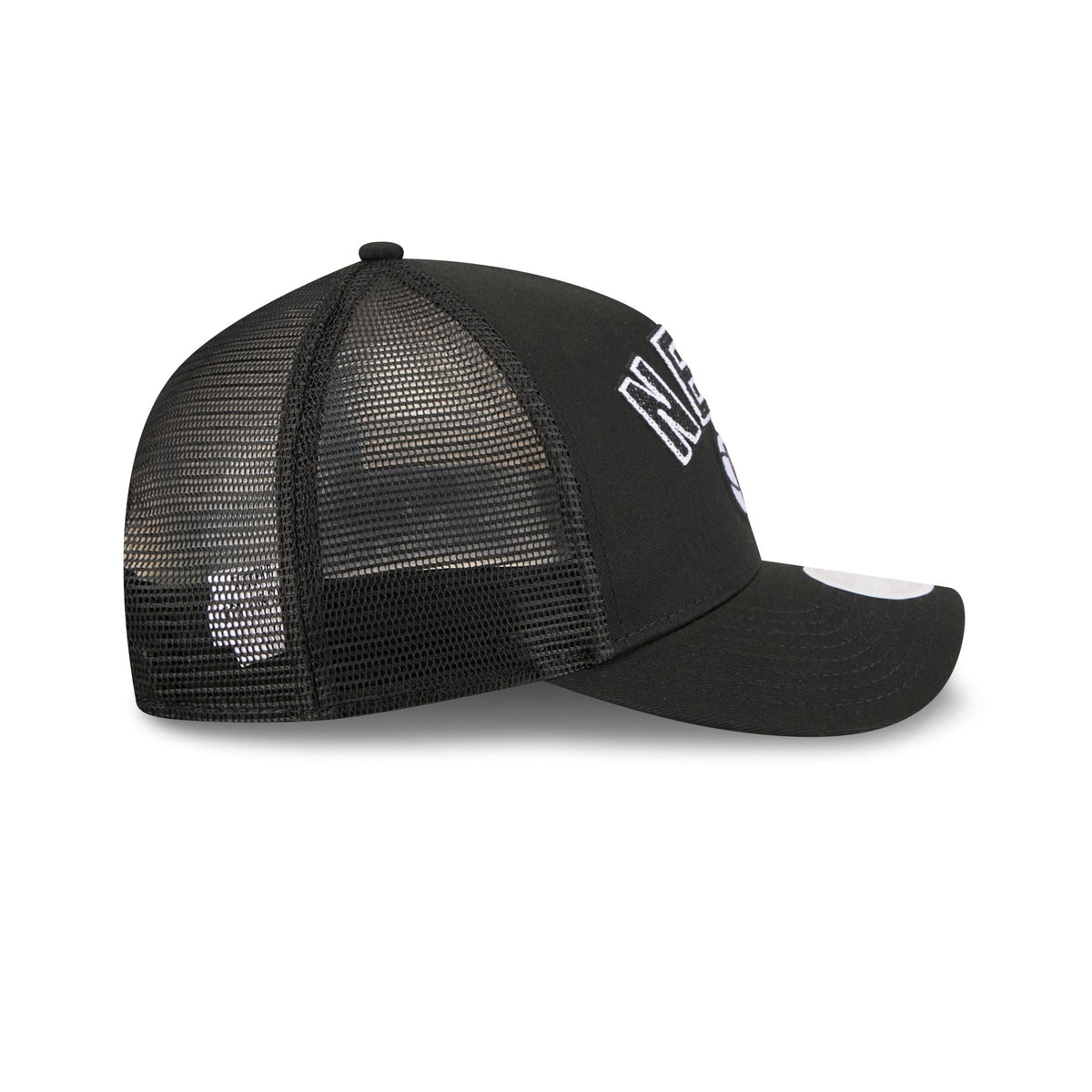 Brooklyn Nets Sequin Wordmark Women's 9FORTY M-Crown A-Frame Trucker Hat