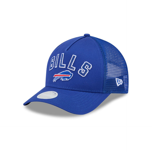 Buffalo Bills Sequin Wordmark Women's 9FORTY M-Crown A-Frame Trucker Hat