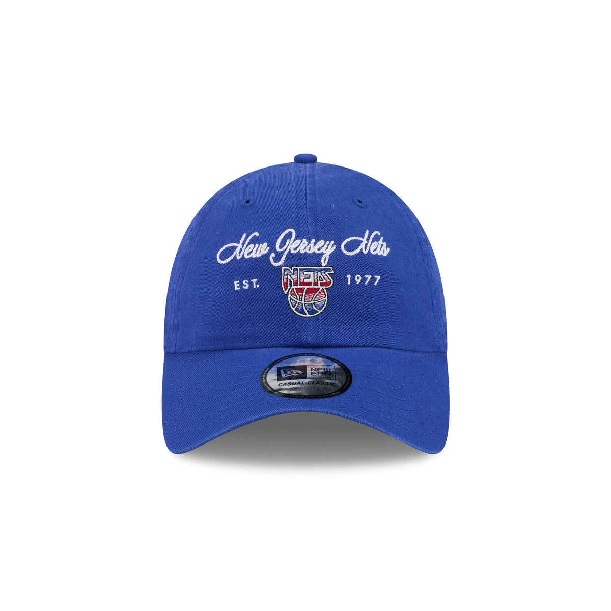 New Jersey Nets Script Wordmark Casual Classic Adjustable Hat