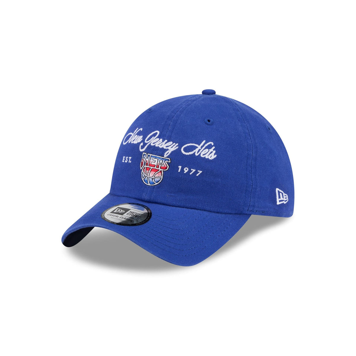 New Jersey Nets Script Wordmark Casual Classic Adjustable Hat