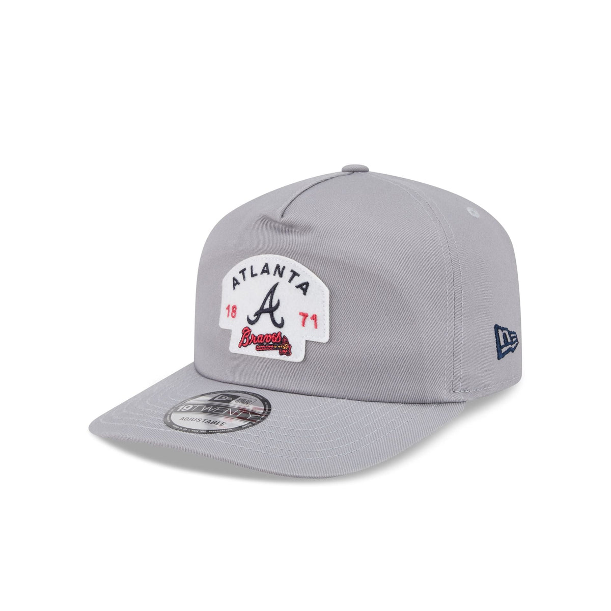 Atlanta Braves Felt Patch Gray 19TWENTY Snapback Hat
