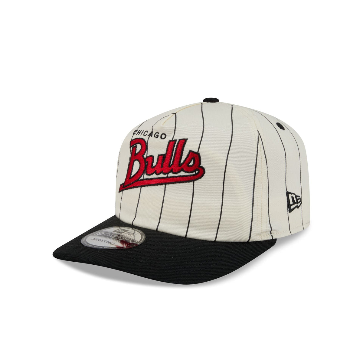 Chicago Bulls Chrome White Pinstripe 19TWENTY Snapback Hat