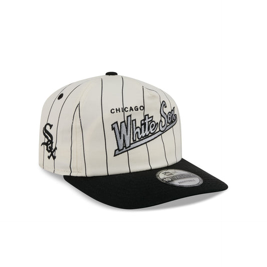 Chicago White Sox Chrome White Pinstripe 19TWENTY Snapback Hat