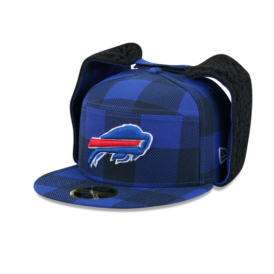 Buffalo Bills Plaid Split Panel Dog Ear 59FIFTY Fitted Hat
