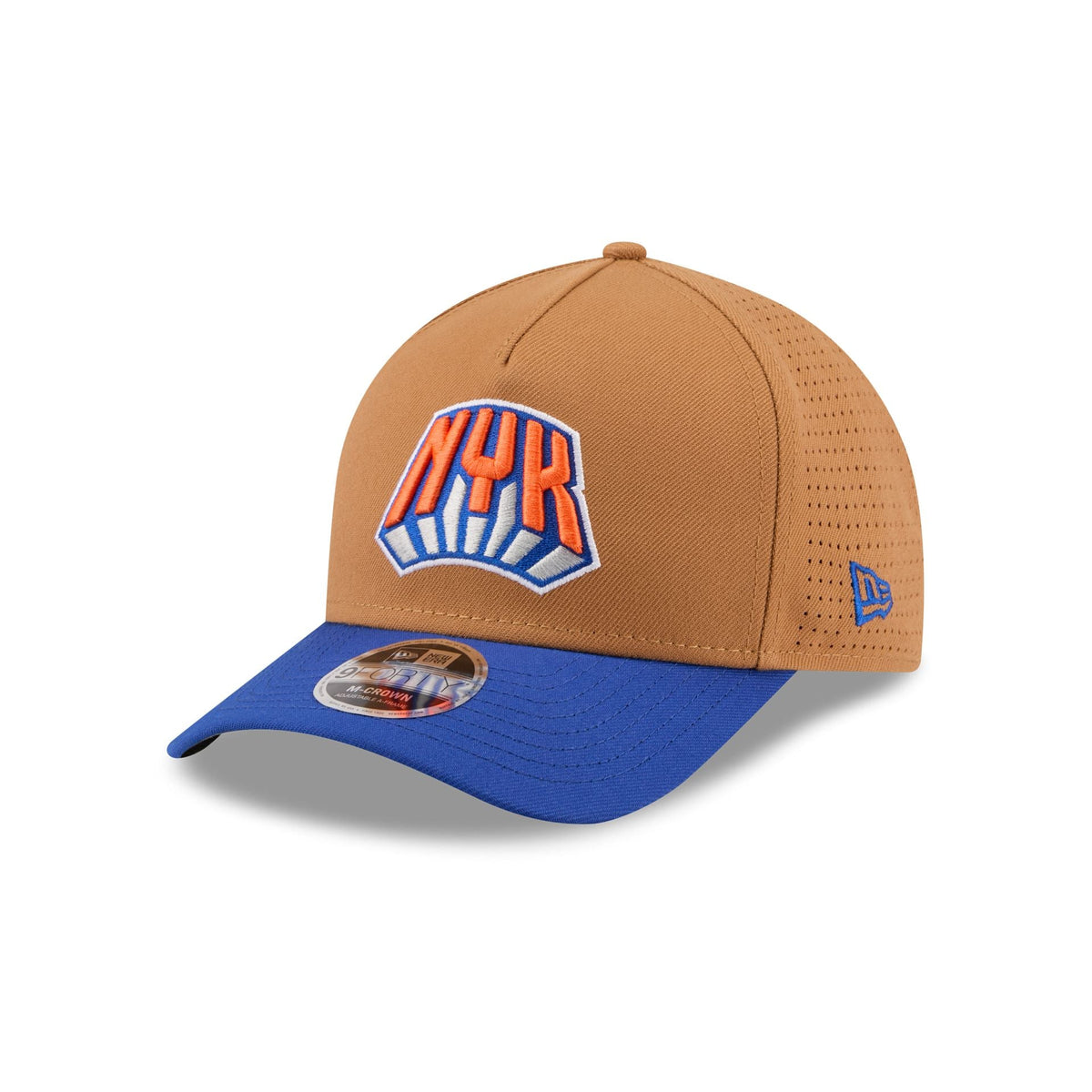 New York Knicks Deceptor Bronze 9FORTY M-Crown A-Frame Snapback Hat