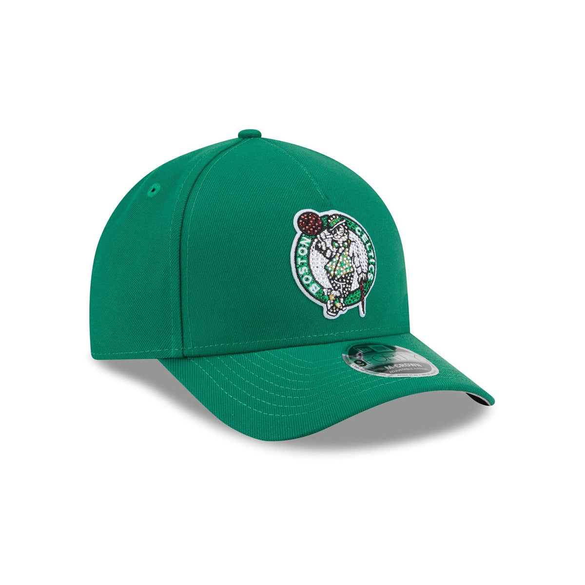 Boston Celtics Rhinestone Patch 9FORTY M-Crown A-Frame Snapback Hat
