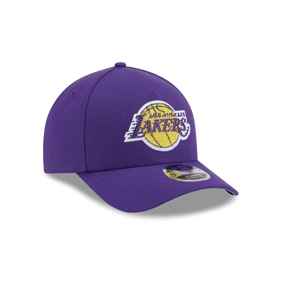 Los Angeles Lakers Rhinestone Patch 9FORTY M-Crown A-Frame Snapback Hat