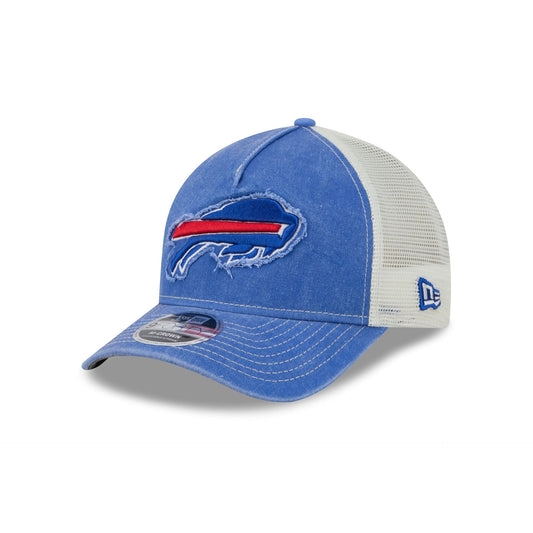 Buffalo Bills Frayed Logo 9FORTY M-Crown A-Frame Trucker Hat