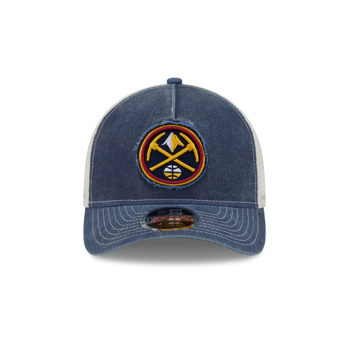 Denver Nuggets Frayed Logo 9FORTY M-Crown A-Frame Trucker Hat