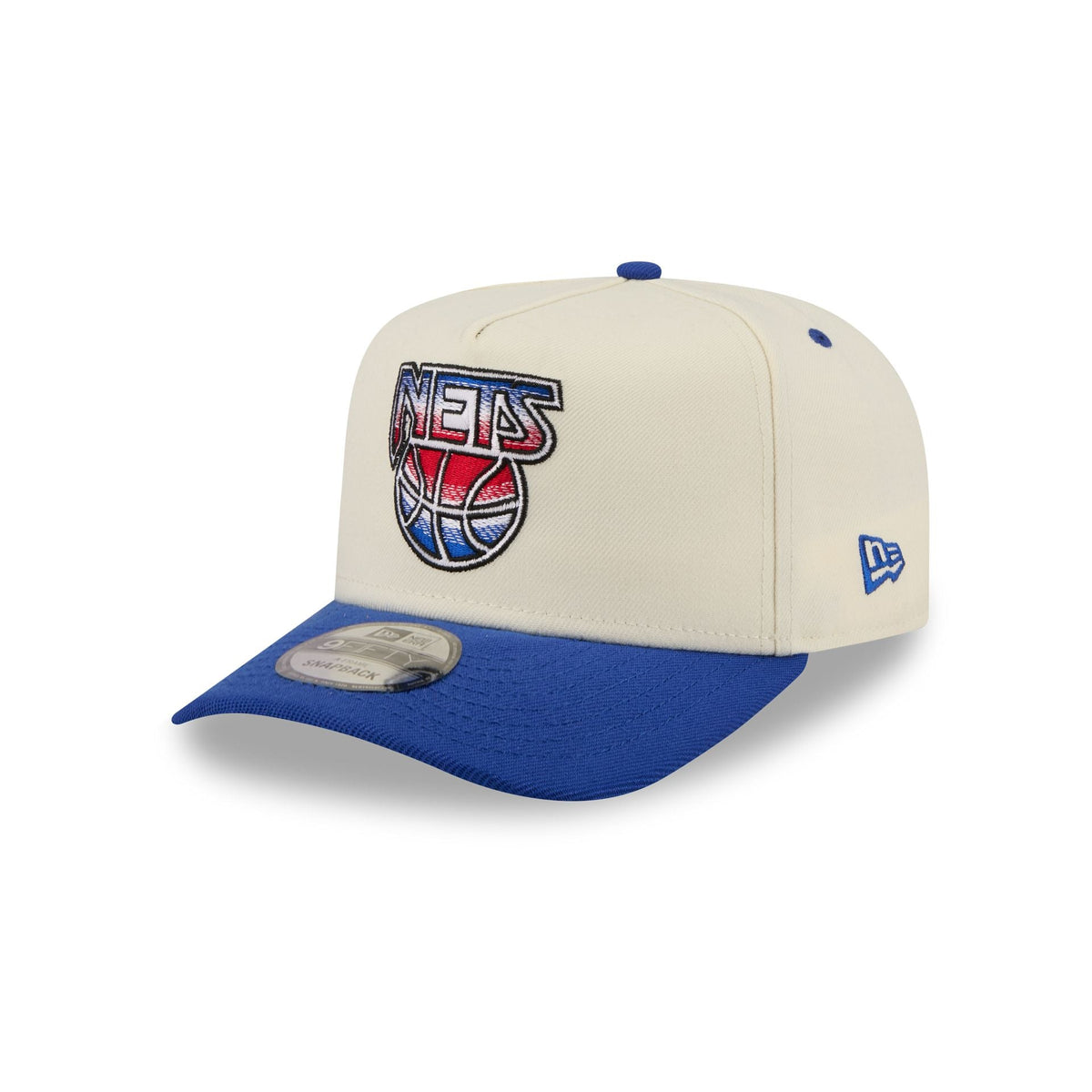 New Jersey Nets Statement Back Chrome White 9FIFTY A-Frame Snapback Hat