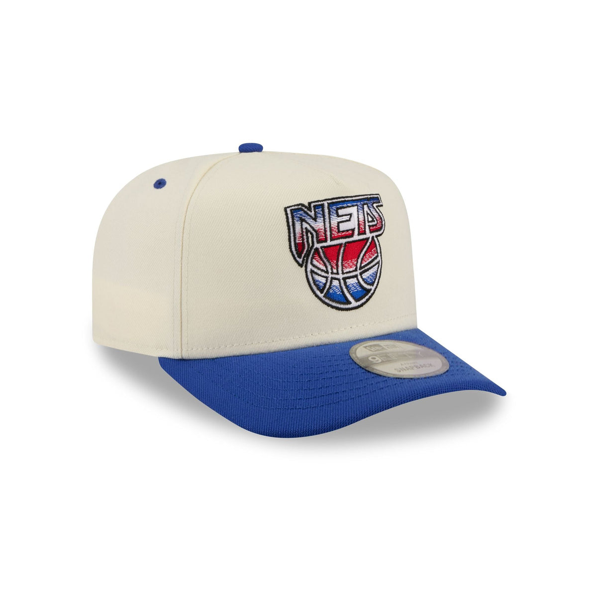 New Jersey Nets Statement Back Chrome White 9FIFTY A-Frame Snapback Hat