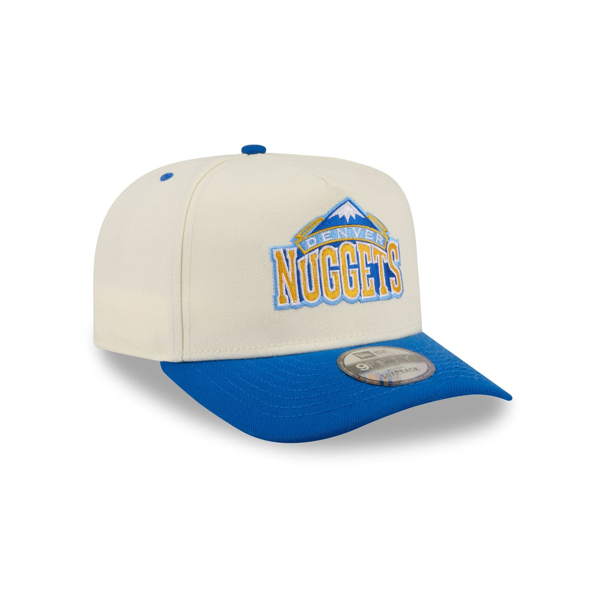 Denver Nuggets Statement Back Chrome White 9FIFTY A-Frame Snapback Hat
