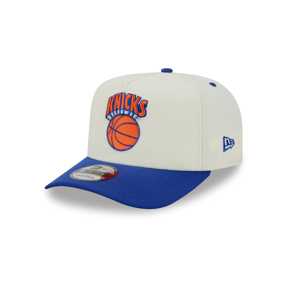 New York Knicks Statement Back Chrome White 9FIFTY A-Frame Snapback Hat