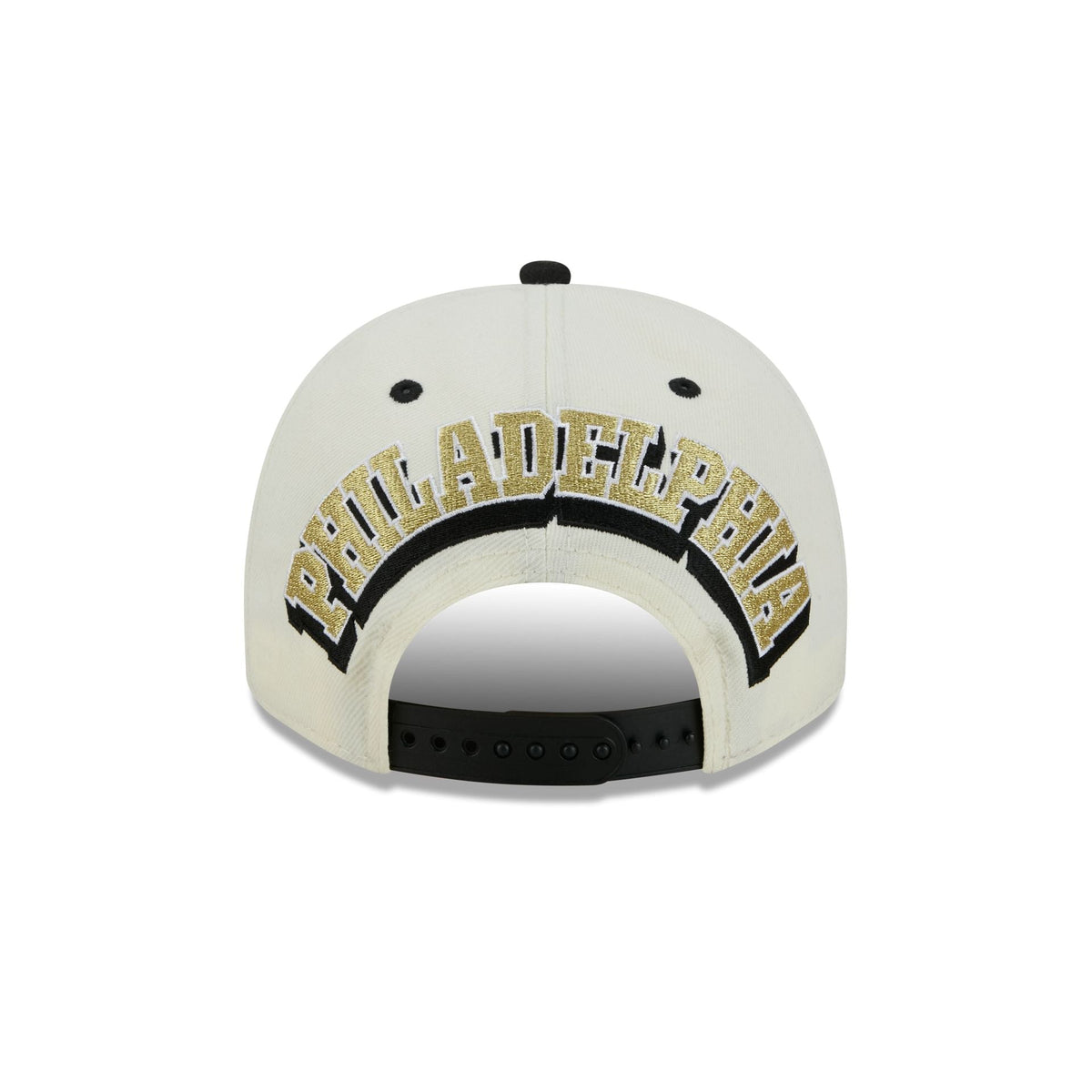 Philadelphia 76ers Statement Back Chrome White 9FIFTY A-Frame Snapback Hat