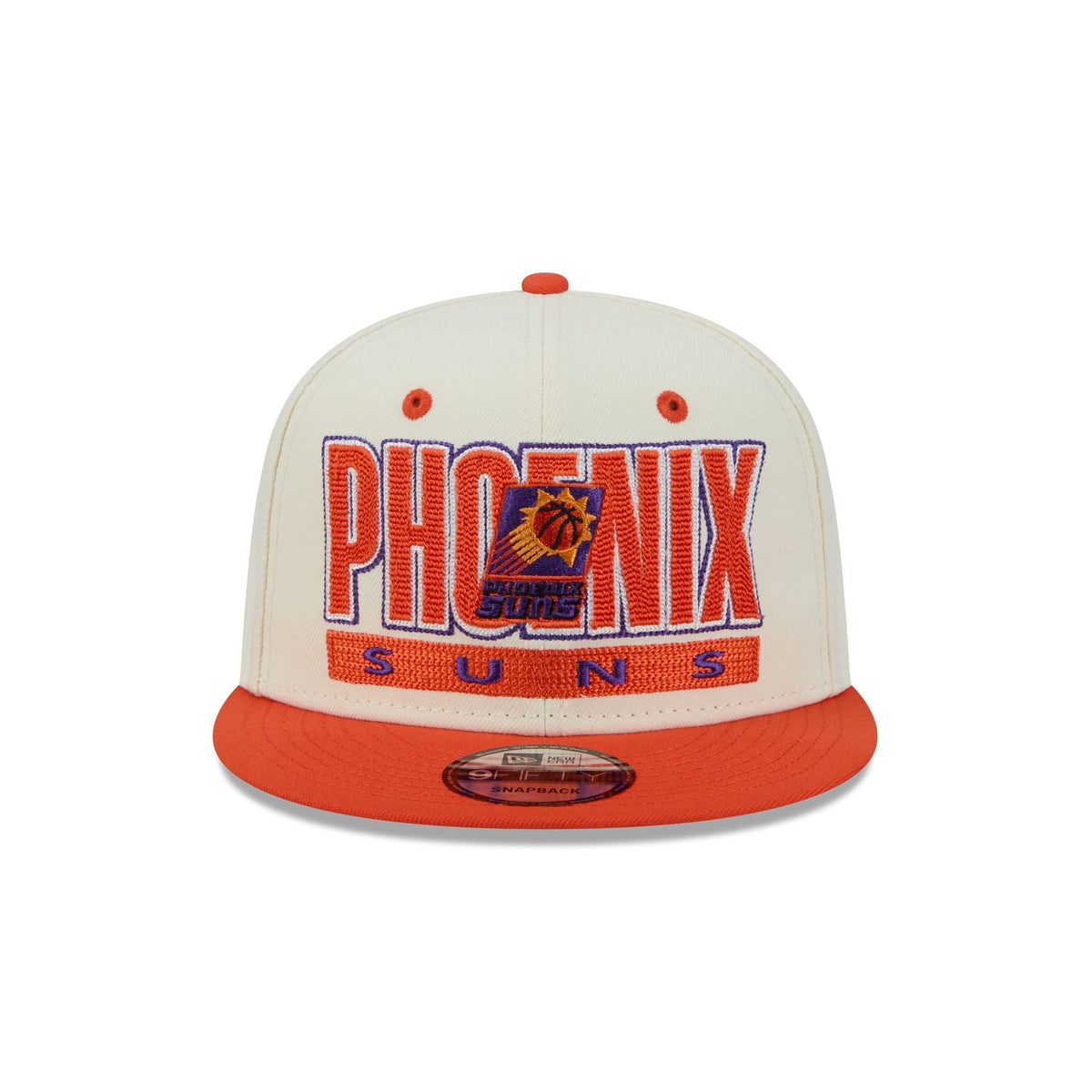 Phoenix Suns Classic Stacked Chrome 9FIFTY Snapback Hat