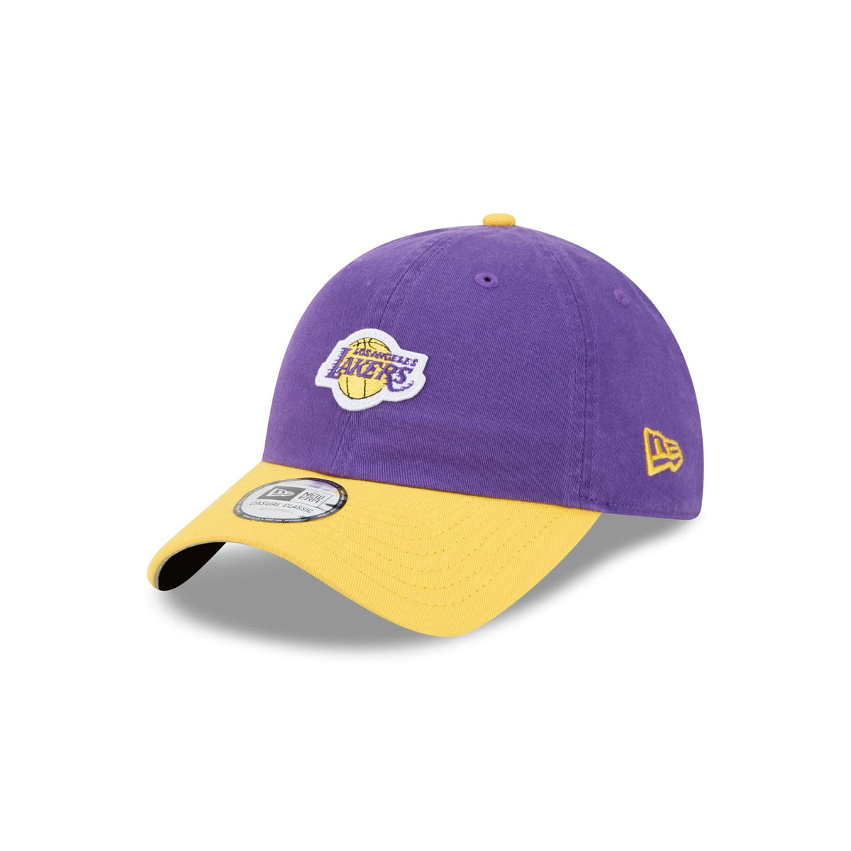 Los Angeles Lakers Mini Logo Two Tone Casual Classic Adjustable Hat