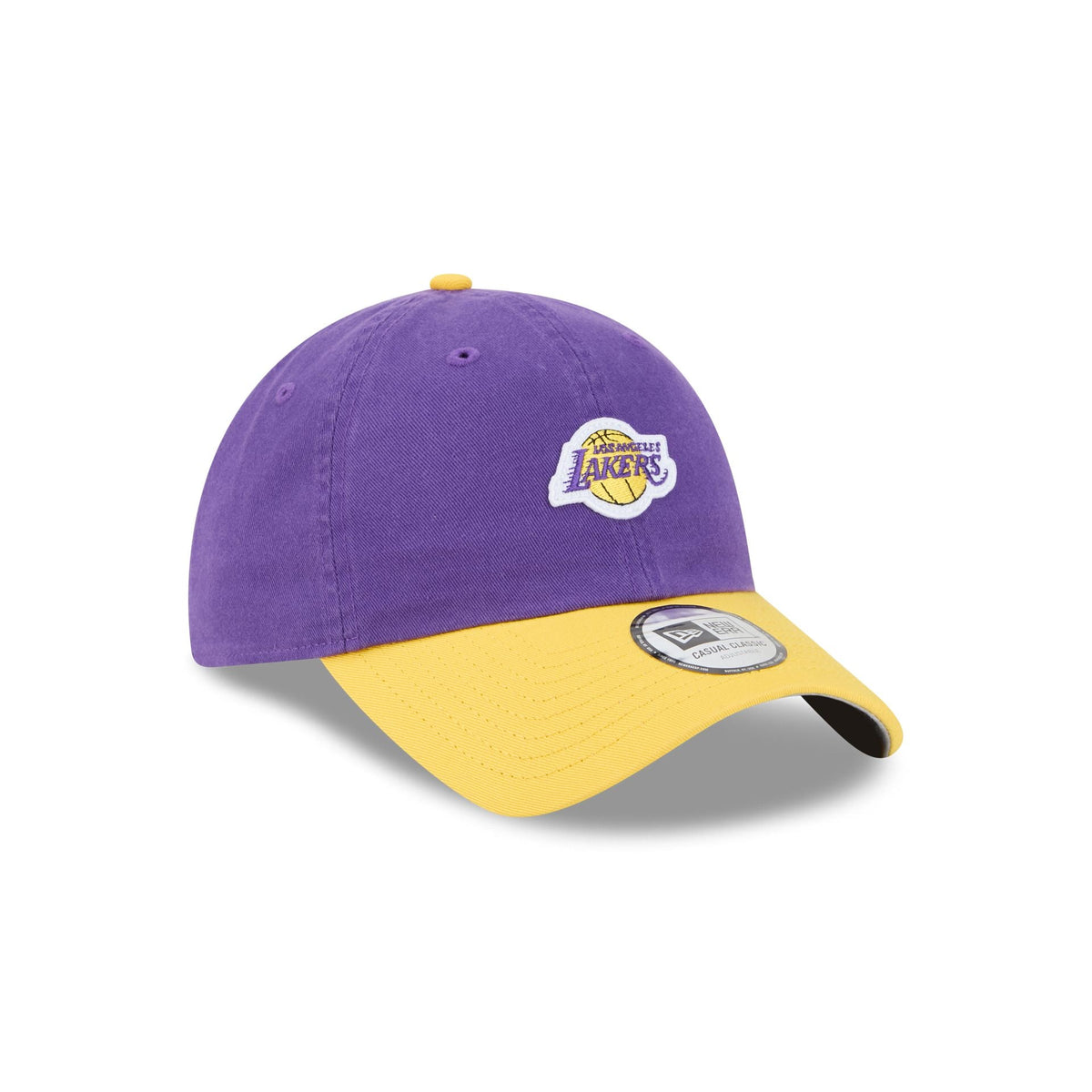 Los Angeles Lakers Mini Logo Two Tone Casual Classic Adjustable Hat