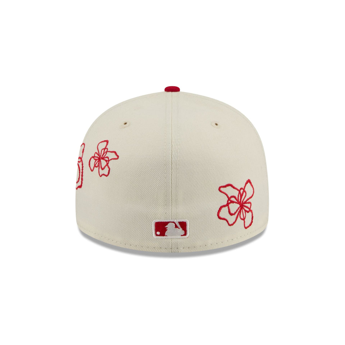 Cincinnati Reds Floral Outline 59FIFTY Fitted Hat