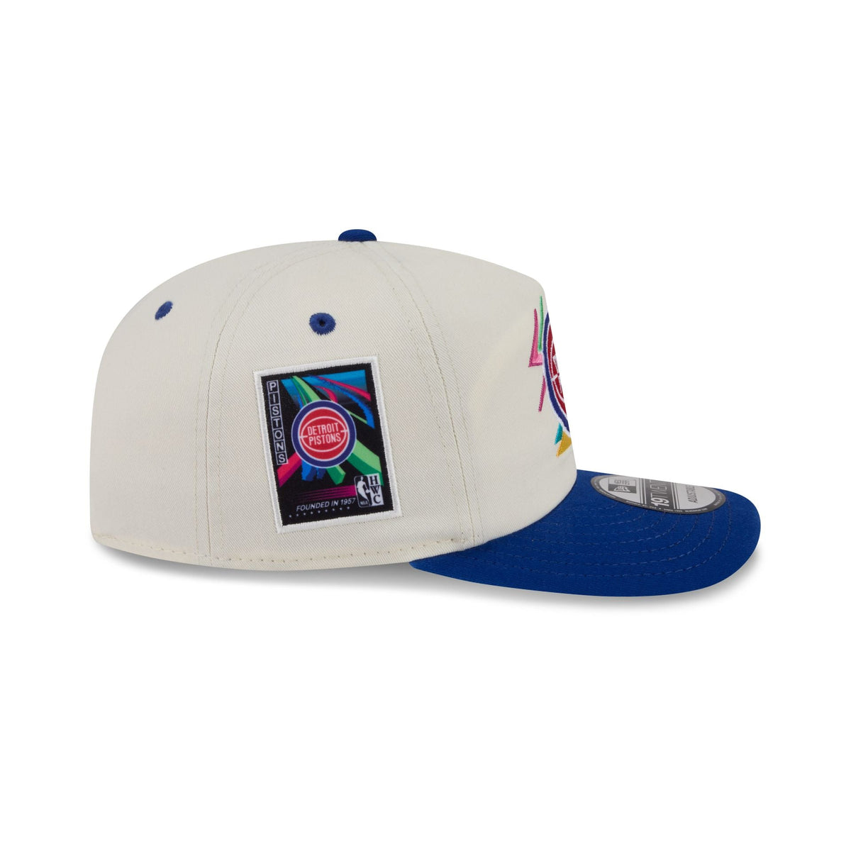 Detroit Pistons Hardwood Classics Retro Chrome 19TWENTY Adjustable Hat