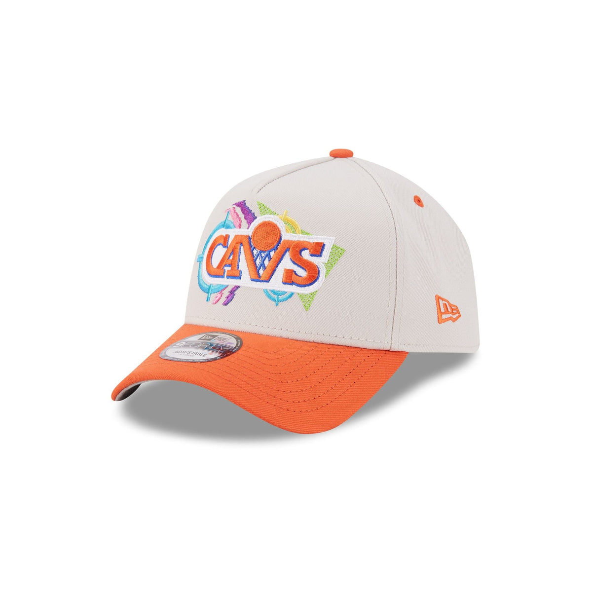 Cleveland Cavaliers Hardwood Classics Retro Stone 9FORTY A-Frame Snapback Hat