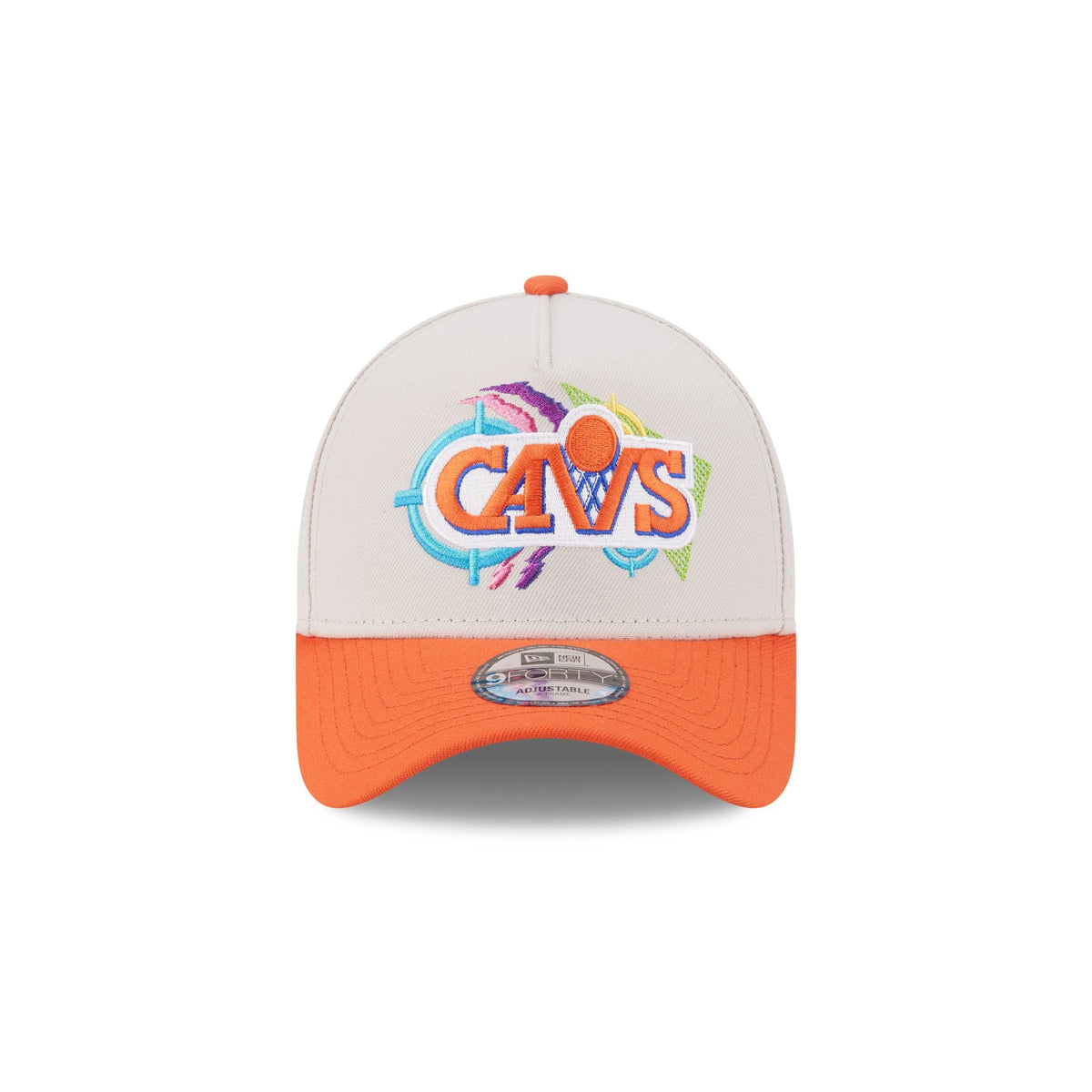 Cleveland Cavaliers Hardwood Classics Retro Stone 9FORTY A-Frame Snapback Hat