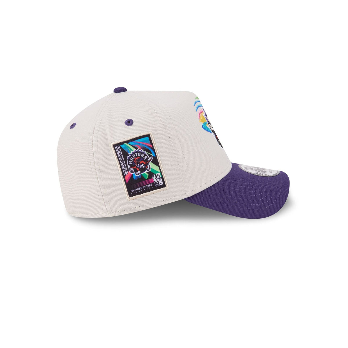 Toronto Raptors Hardwood Classics Retro Stone 9FORTY A-Frame Snapback Hat