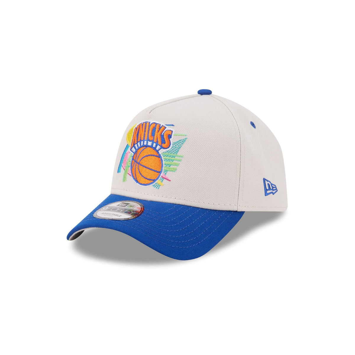 New York Knicks Hardwood Classics Retro Stone 9FORTY A-Frame Snapback Hat