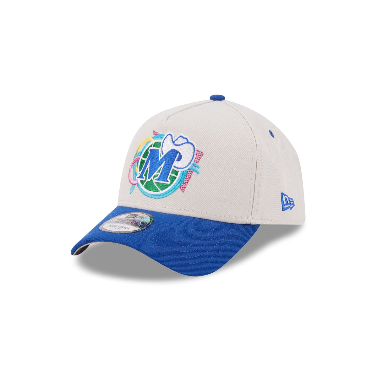 Dallas Mavericks Hardwood Classics Retro Stone 9FORTY A-Frame Snapback Hat