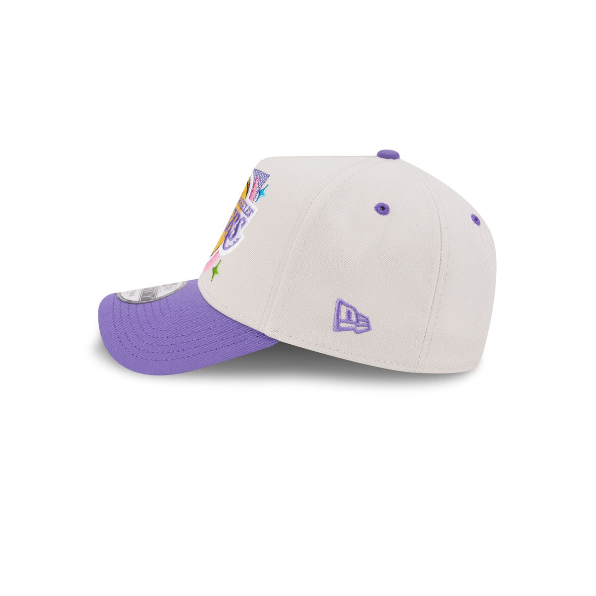 Los Angeles Lakers Hardwood Classics Retro Stone 9FORTY A-Frame Snapback Hat