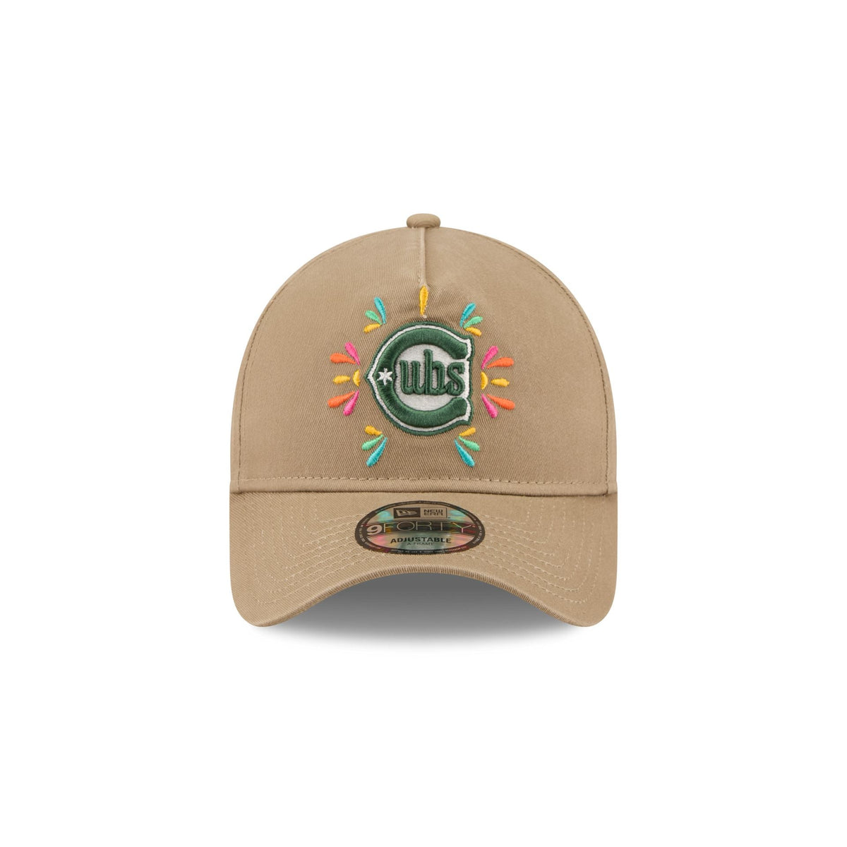 Chicago Cubs Vibrant Festivities 9FORTY A-Frame Snapback Hat