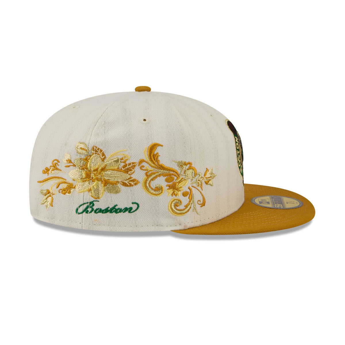 Boston Celtics Chrome Herringbone 59FIFTY Fitted Hat