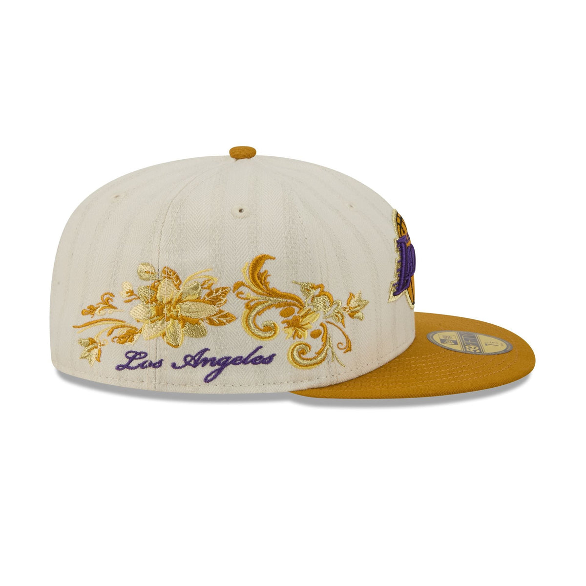 Los Angeles Lakers Chrome Herringbone 59FIFTY Fitted Hat