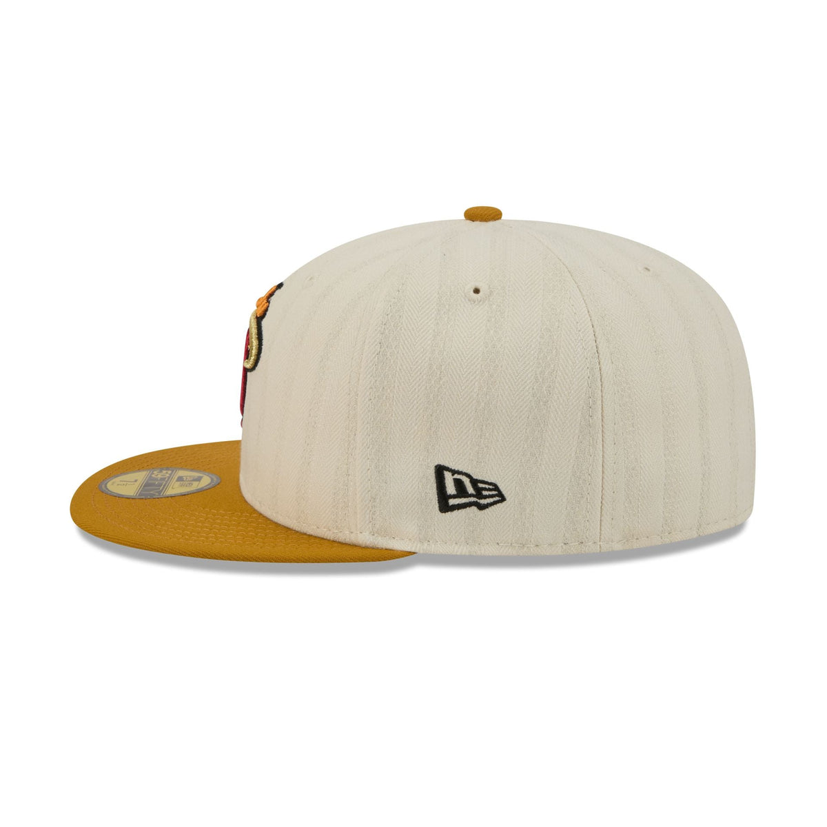 Miami Heat Chrome Herringbone 59FIFTY Fitted Hat